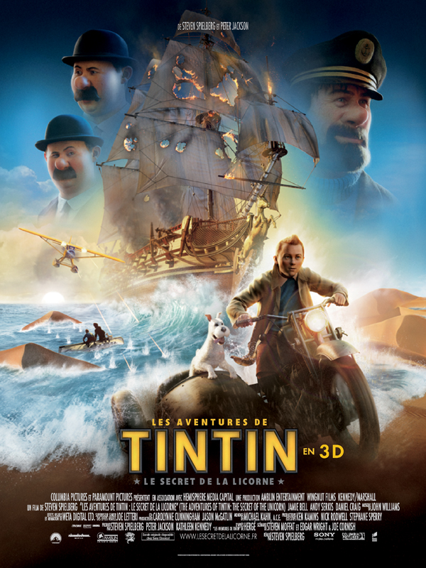 Jaquette Les Aventures de Tintin : Le Secret de la Licorne