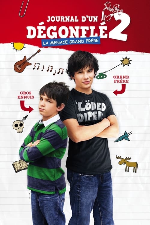 Jaquette Journal d'un dégonflé : Rodrick fait sa loi