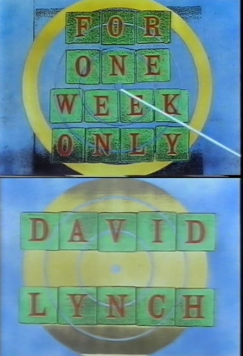 Jaquette Jonathan Ross Presents for One Week Only: David Lynch