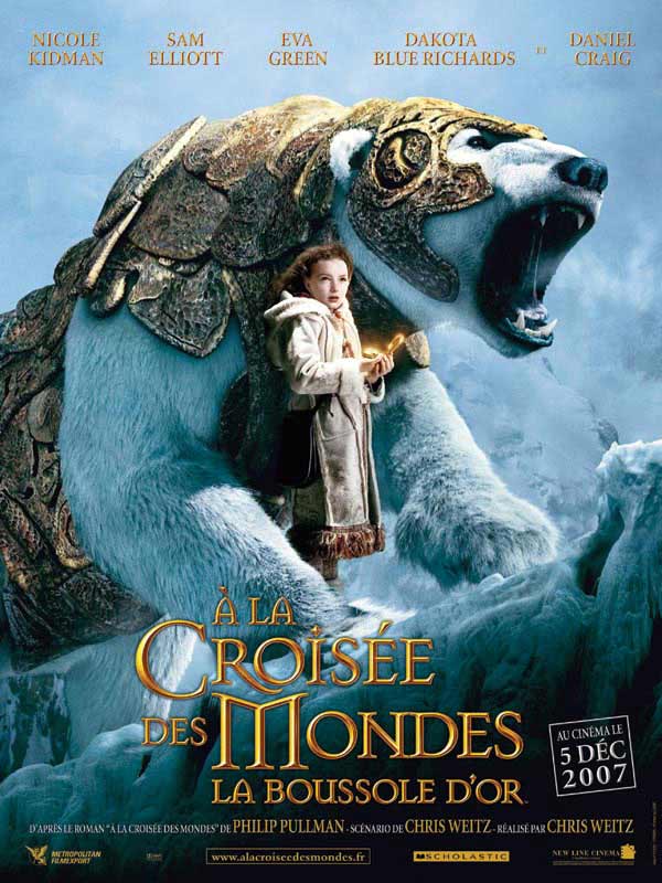 Jaquette A la croisée des mondes : la boussole d'or