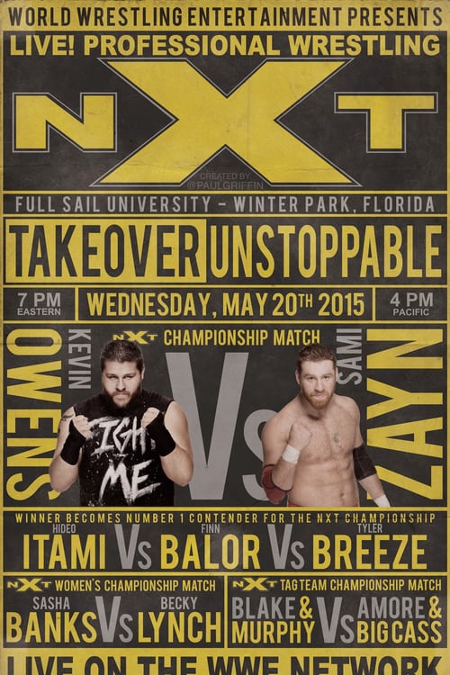 Jaquette NXT TakeOver: Unstoppable